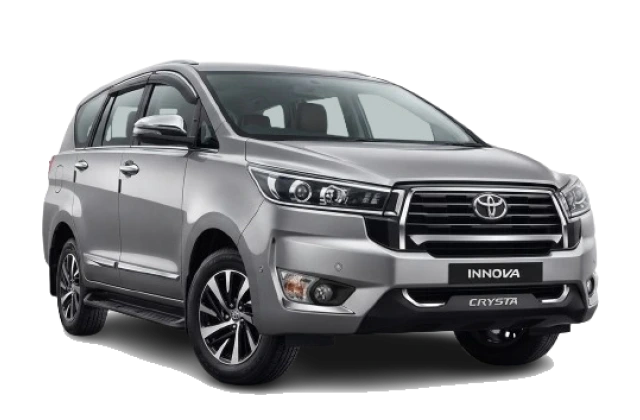 Toyota Innova Crysta available for hire from Baniyan Tours and Travels