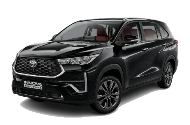 Toyota Innova Hycross available for hire from Baniyan Tours and Travels