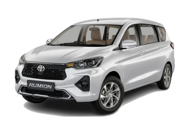Toyota Rumion available for hire from Baniyan Tours and Travels